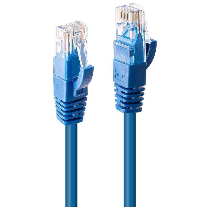 Lindy Cavo di Rete Cat.6 U-UTP Blu 0,3mt