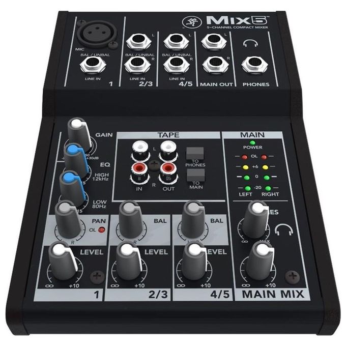 Mackie Old e Audio MIX5 Mixer Compatto 5 Canali