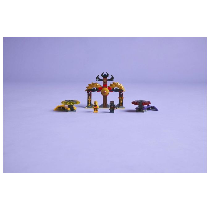 LEGO NINJAGO Battle Pack Draghi dello Spinjitzu - 2 Trottole Giocattolo Tempio Costruibile Elementi di Potere e 2 Minifigure Giochi per Bambini e Bambine da 6 Anni da La Rivolta dei Draghi 71826