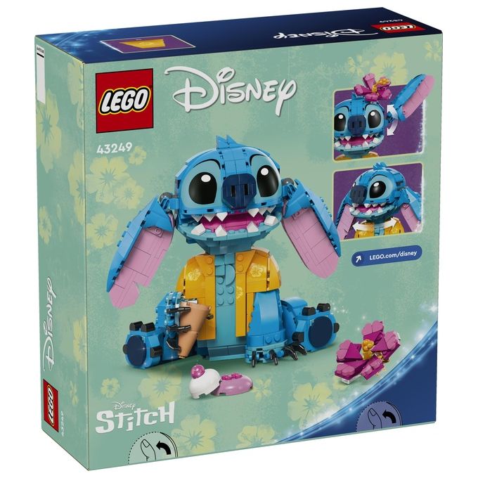 LEGO Disney 43249 Stitch, Gioco per Bambini 9+, Personaggio da Costruire con Parti Mobili, Idea Regalo Divertente dal Film