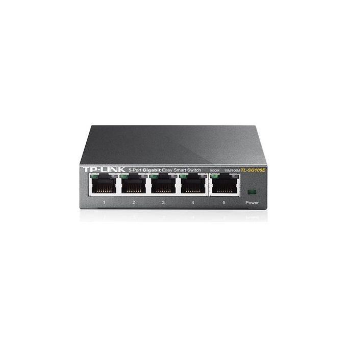 TP-Link TL-SG105E Switch Gestito L2 5 Porte Gigabit Ethernet 10-100-1000 Mbps colore Nero