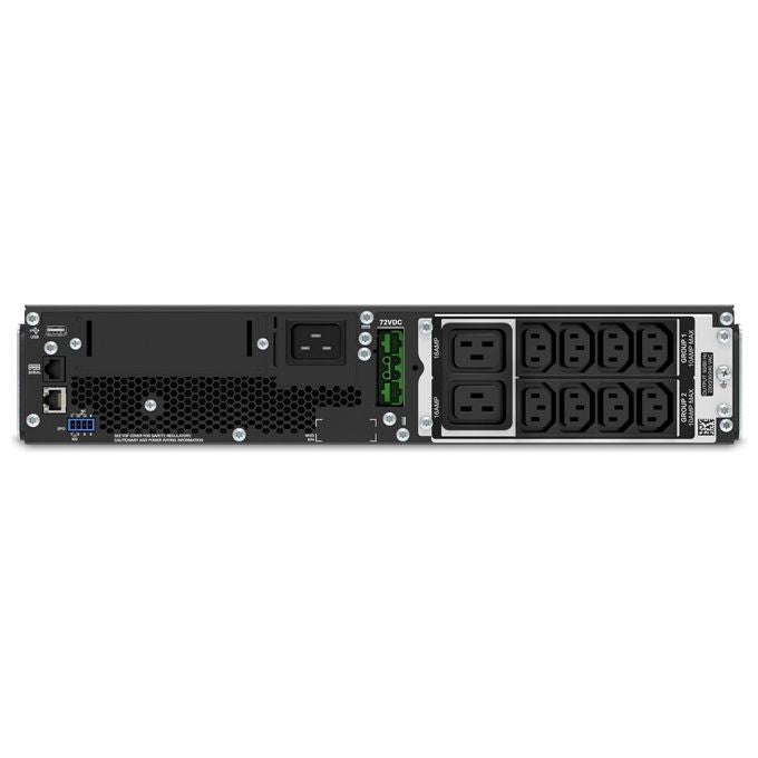 APC Smart-UPS SRT2200RMXLI SRT 2200VA RM UPS ( installabile in rack - esterno ) 220-230-240 V c.a. V 1.98 kW 2200 VA Piombo RS-232, USB output connectors: 10 2U nero