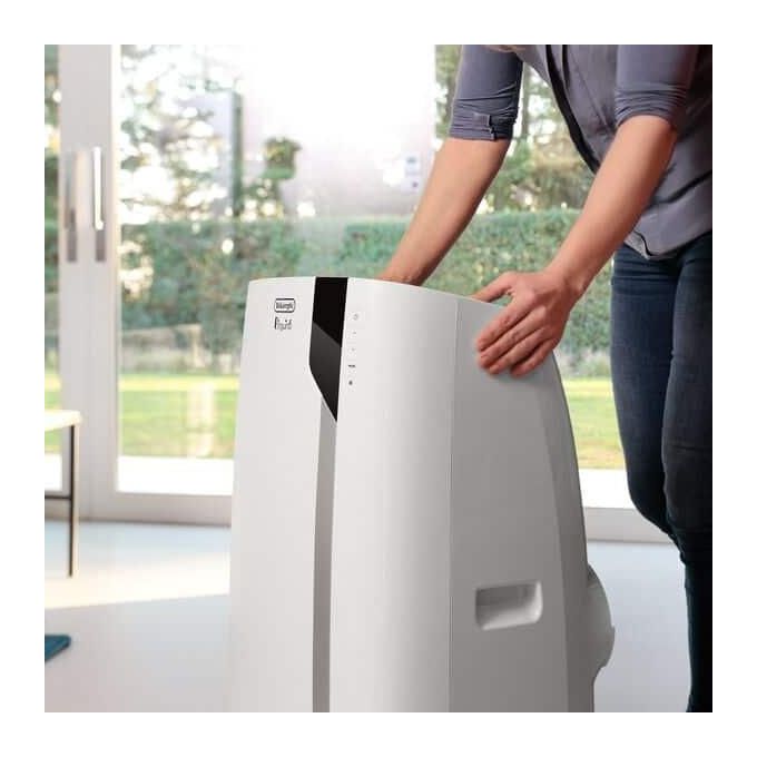 De Longhi PAC EX93 Condizionatore Portatile 8900 Btu-h Climatizzatore Classe A Funzione Deumidificatore Pinguino Extreme