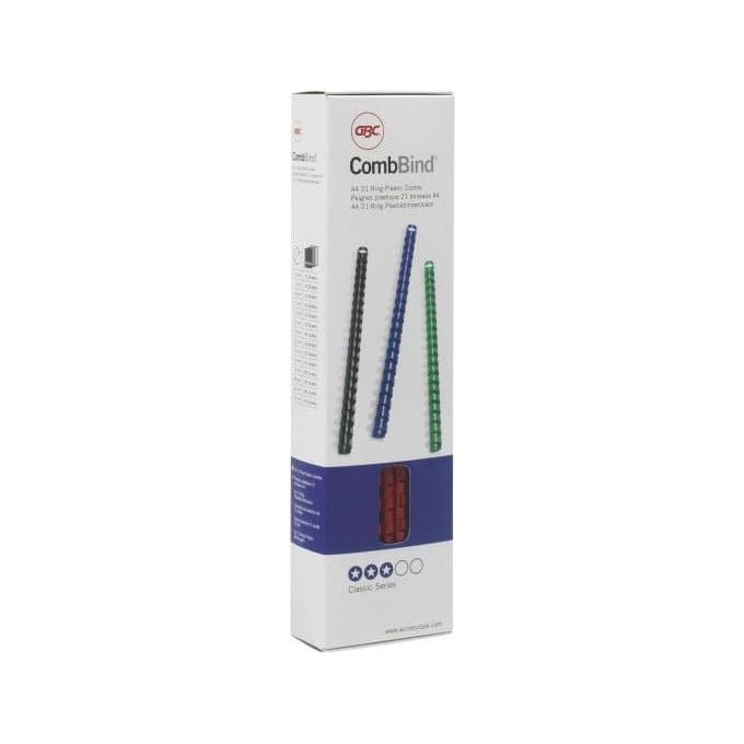 Gbc Cf100 Dorsi Plastici 6mm Bianco