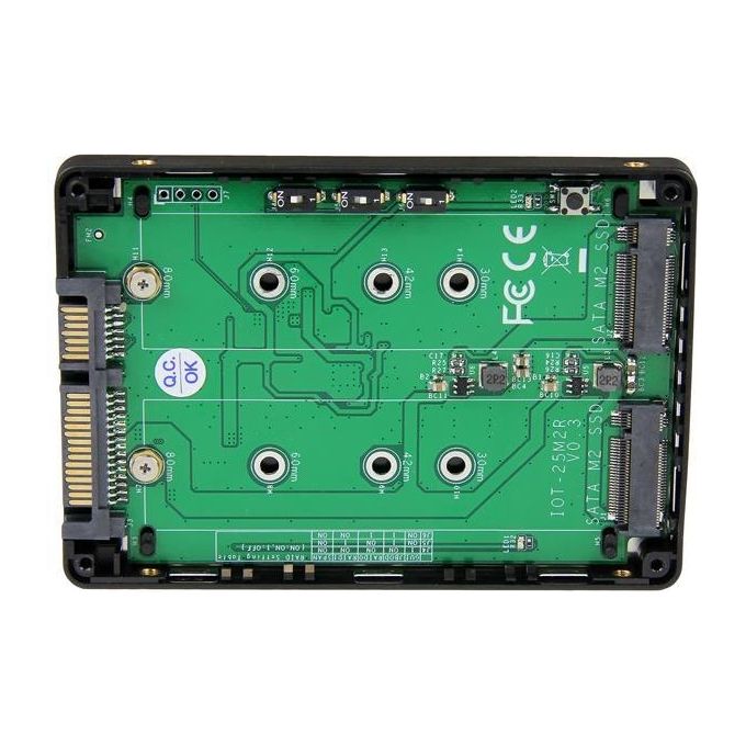 Startech Adattatore Sata Dual M.2 Ngff con Raid 2x M2 Ssd a 2,5