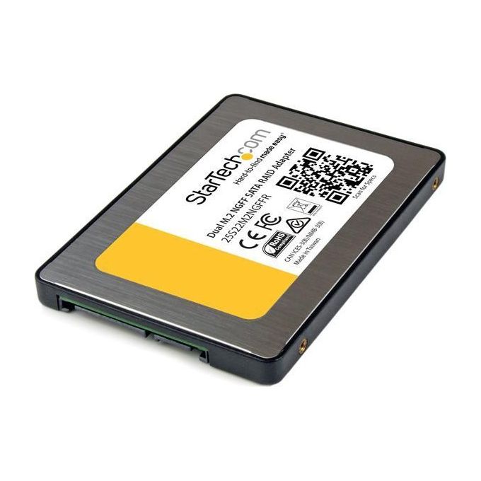 Startech Adattatore Sata Dual M.2 Ngff con Raid 2x M2 Ssd a 2,5