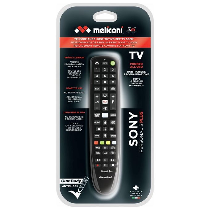 Meliconi Gumbody Personal 3 Telecomando Universale Sony