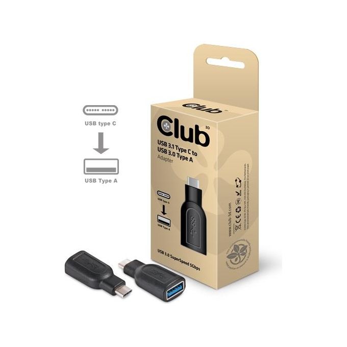 Club3D Adattatore Usb 3.1 Type C a Usb 3.0