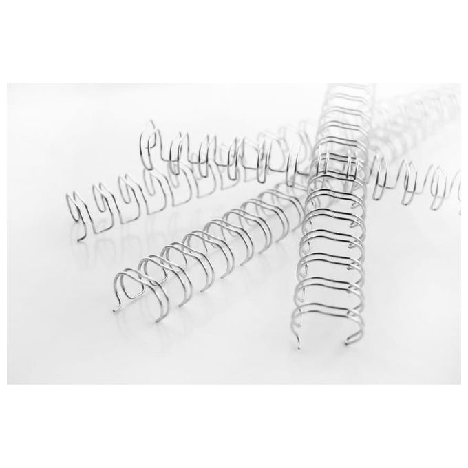 Gbc Confezione 100  Dorsi Metallici 11mm Argent