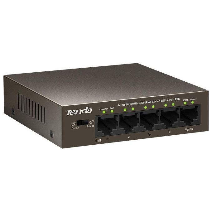 Tenda Switch Unmanaged 5 Porte Lan 10-100 4 Porte Poe