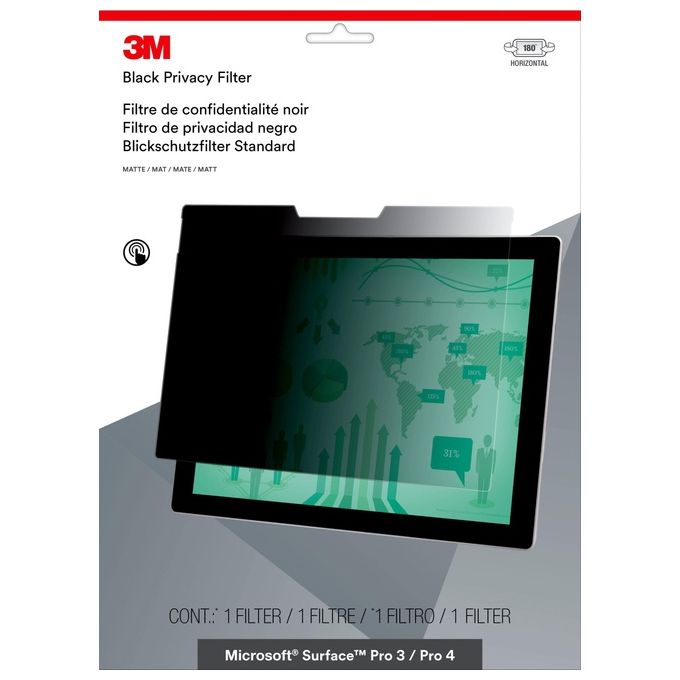 3M PFTMS001 Filtro Privacy per Microsoft SurfacePro 3-4 Landscape