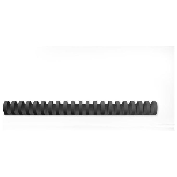 Gbc Dorsi Plastici 21A 22Mm 100Pz - Nero - 4028602, Confezione da 100