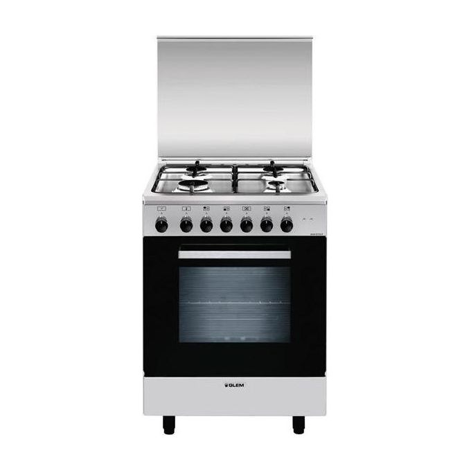 Glem Gas A654MI6 Cucina 60cm 4 Fuochi Forno Multifunzione, Alpha - Yeppon