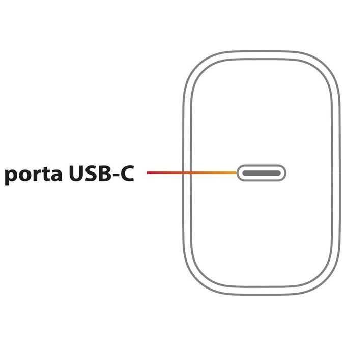Techmade Caricabatteria 20W con Porta Usb-C