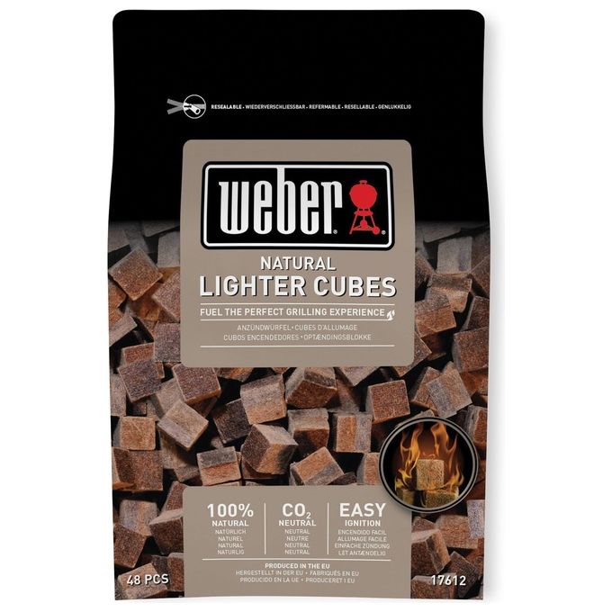 Weber Cubetti Accendifuoco Inodori e Atossici