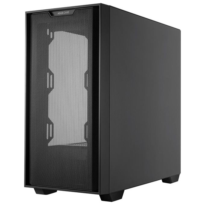 ASUS A21 Case micro-ATX, Radiatori fino a 360 mm, Schede Grafiche fino a 380 mm, Raffreddamento efficace, Cable Management, Chassis Nero