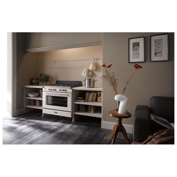 De Longhi MEM 965 BA ED Linea MasterCook Cucina a Gas Libera Installazione Forno Elettrico 5 Fuochi Griglie in Ghisa Classe energetica A Bruciatore Tripla Corona Programmatore Elettronico 8 Funzioni 90 cm Crema