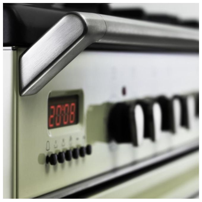 De Longhi MEM 965 BA ED Linea MasterCook Cucina a Gas Libera Installazione Forno Elettrico 5 Fuochi Griglie in Ghisa Classe energetica A Bruciatore Tripla Corona Programmatore Elettronico 8 Funzioni 90 cm Crema