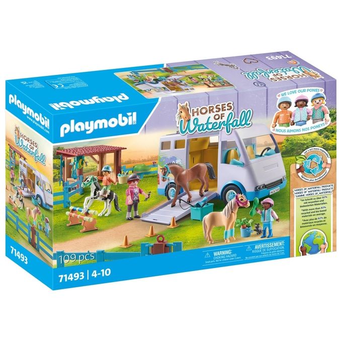 Playmobil Trasporto Cavalli e Stalla Horses of Waterfall