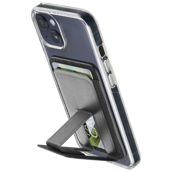 Cellular Line Pocket Stand Mag Portacarte magnetico con funzione stand compatibile con MagSafe