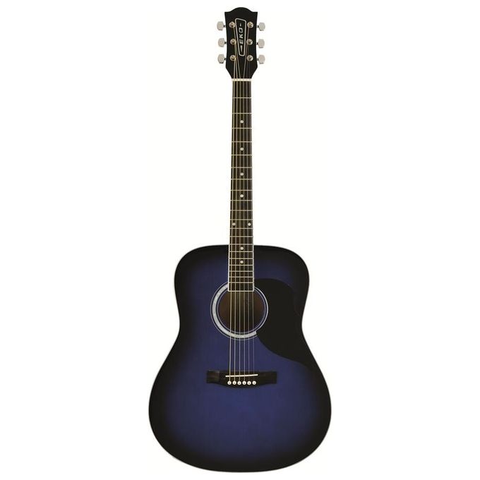 EKO Ranger 6 EQ B Chitarra Acustica Tiglio Palissandro Plastica Blu Sunburst Strumento Musicale di Alta Qualita'