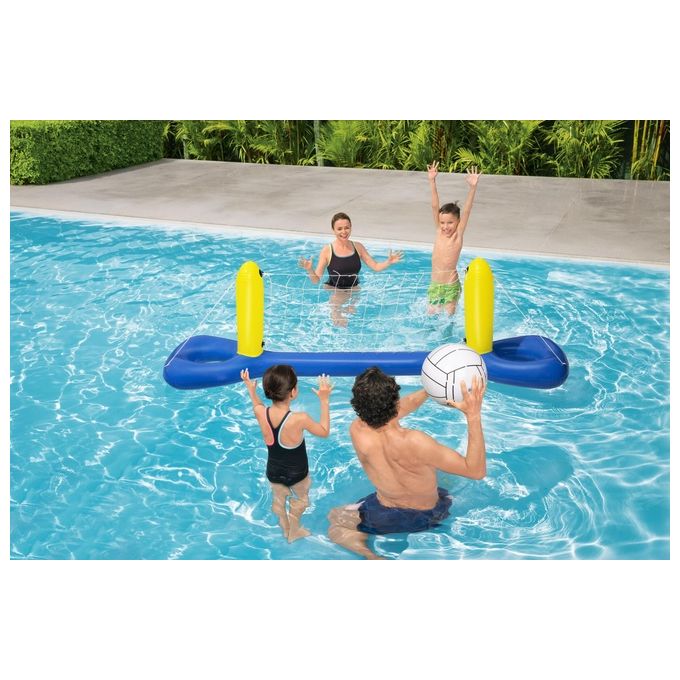 Bestway Rete da Pallavolo Galleggiante Blu e Giallo