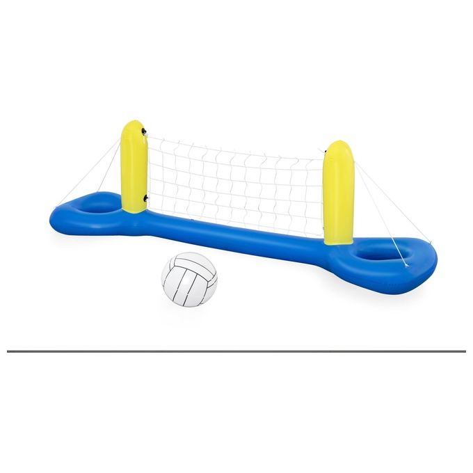 Bestway Rete da Pallavolo Galleggiante Blu e Giallo