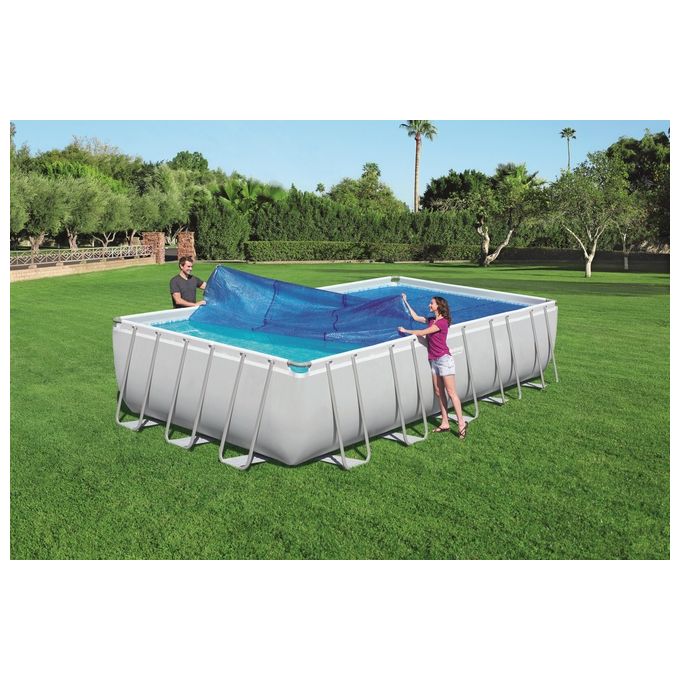 Bestway 58228 Telo Copertura Piscina Termico Rettangolare 732x366 cm colore Blu