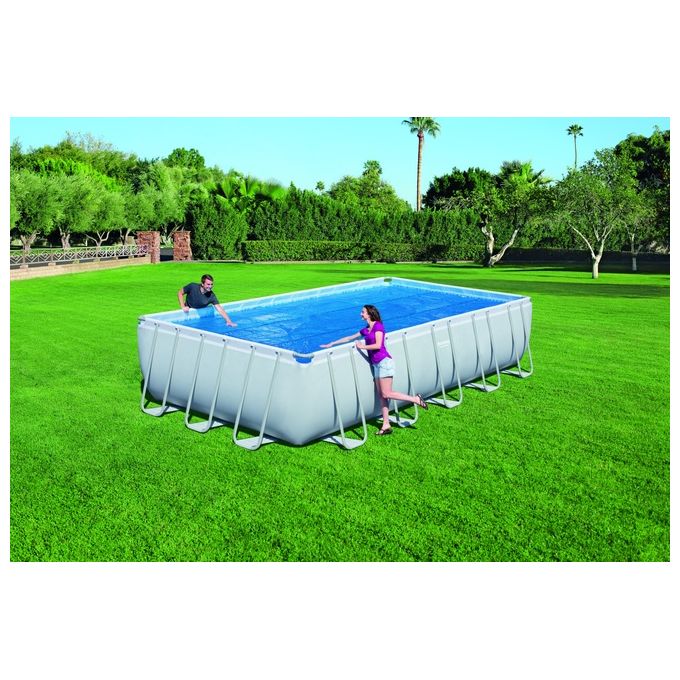 Bestway 58228 Telo Copertura Piscina Termico Rettangolare 732x366 cm colore Blu