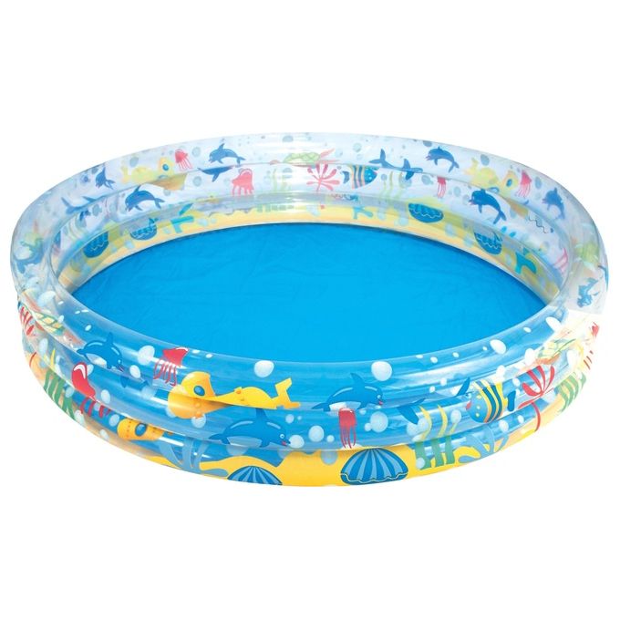 Piscine Bestway Deep-Dive 51005 Tonda 3 Anelli 183x33 cm