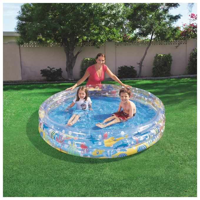 Piscine Bestway Deep-Dive 51005 Tonda 3 Anelli 183x33 cm