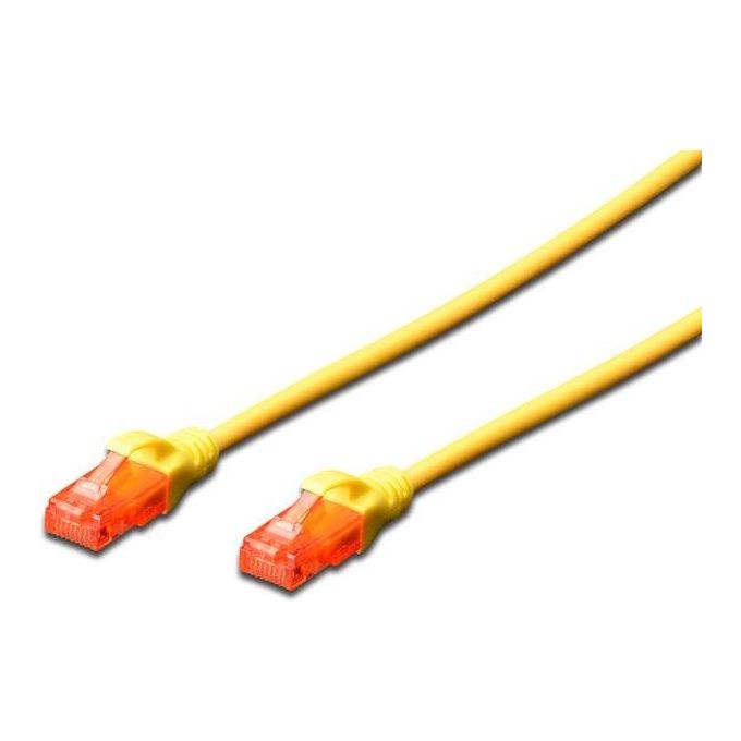 Digitus cavo rete utp cat 6 non schermato mt 3 giallo