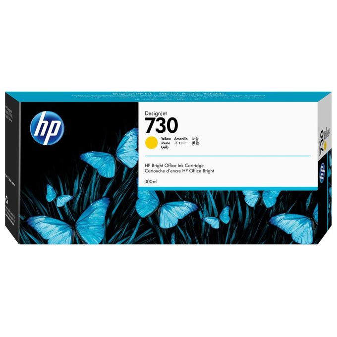 HP 730 cartuccia inchiostro originale alta capacita' giallo 300 ml DesignJet T1700, T1700 PostScript, T1700dr, T1700dr PostScript
