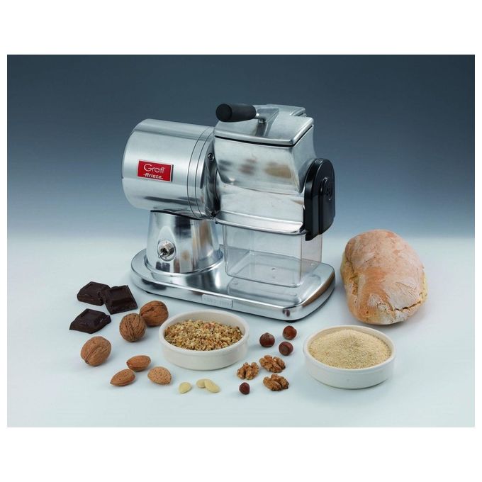 Ariete 449 Gratì Superior Grattugia Elettrica Professionale 350W Alluminio Argento - Yeppon