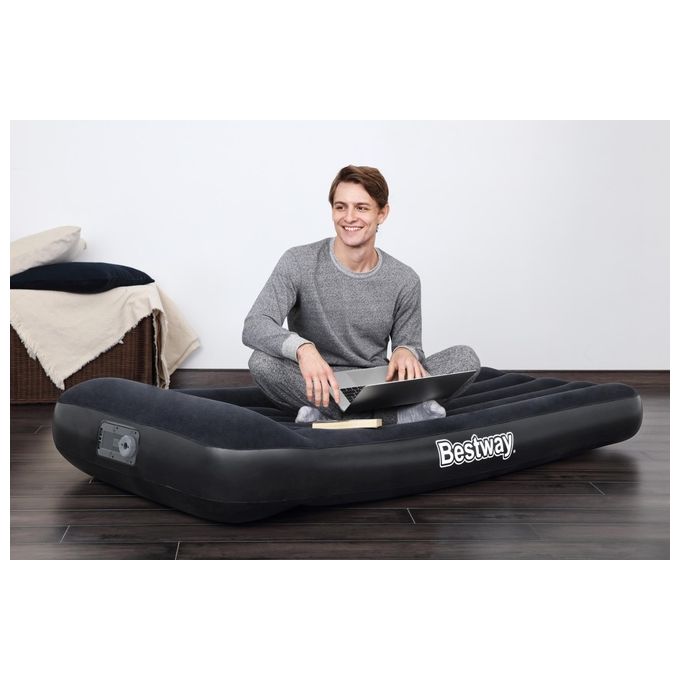 Bestway Airbed Tritech Letto Gonfiabile Singolo 188x99x30cm Grigio