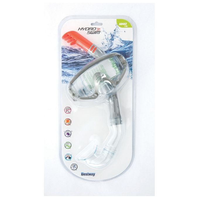 Bestway Hydro Swim Set Maschera e Boccaglio Secret Bay Snorkel 2 Colori Assortiti