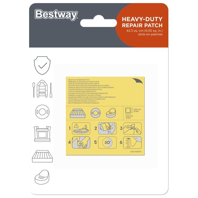 Bestway kit Ripara Piscina 62068 Toppe Riparazione