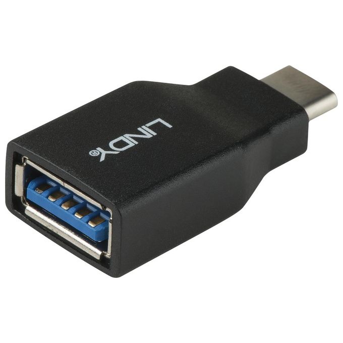 Lindy 41899 Adattatore per Inversione del Genere dei Cavi Usb 3.1-c Usb 3.1-a Nero
