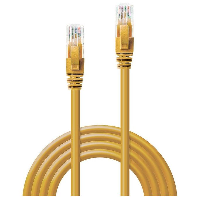 Lindy Cavo di Rete U-UTP Cat.6 Giallo 0,5mt