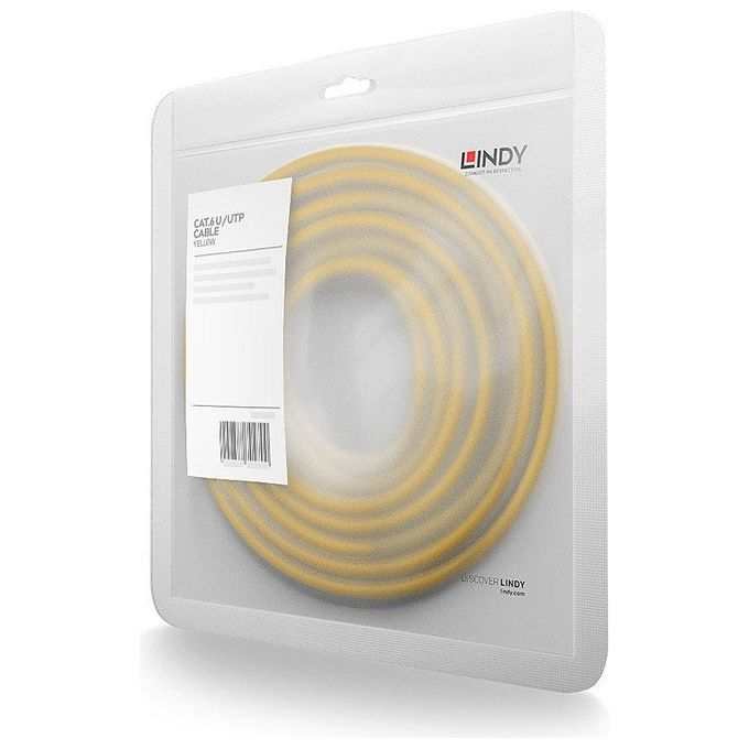 Lindy Cavo di Rete U-UTP Cat.6 Giallo 0,5mt
