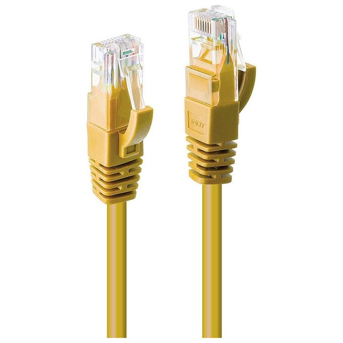 Lindy Cavo di Rete U-UTP Cat.6 Giallo 1mt