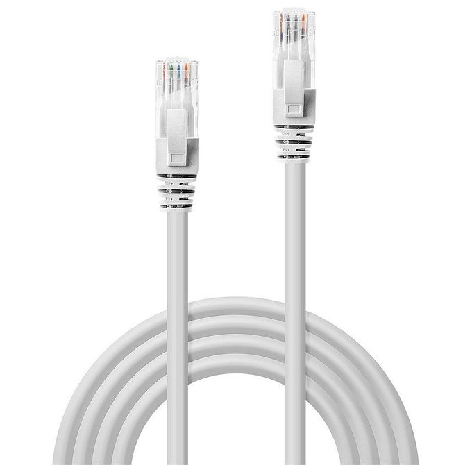 Lindy RJ-45-RJ-45 Cat6 5mt Cavo di Rete U-UTP Bianco
