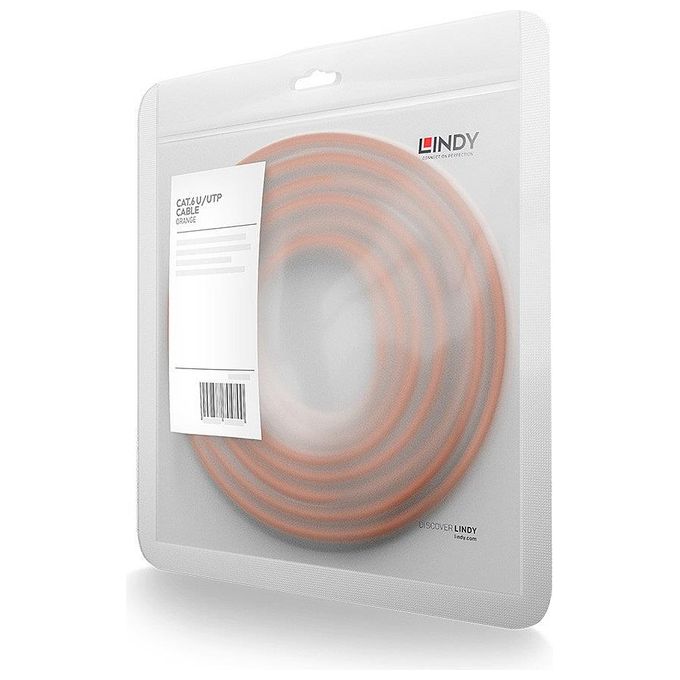 Lindy Cavo di Rete Cat.6 U-UTP Arancione 3mt