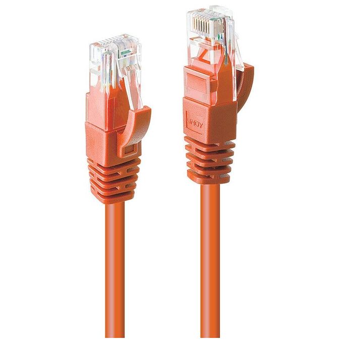 Lindy Cavo di Rete Cat.6 U-UTP Arancione 10mt