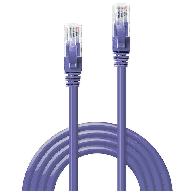 Lindy Cavo di Rete 3mt Cat6 U-UTP Viola