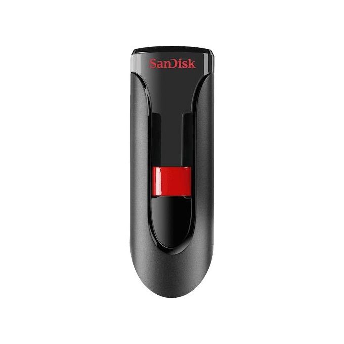SanDisk Cruzer Glide Chiavetta Usb 256Gb Usb 2.0 Nero-Rosso