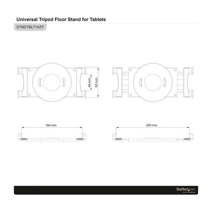 Startech Cavalletto Treppiedi Portatile per Tablet da 17-28cm