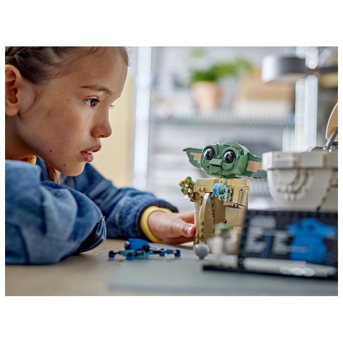 LEGO 75403 Star Wars Grogu con Carrozzina Hover 1048 pezzi con minifigure e accessori colore Nero