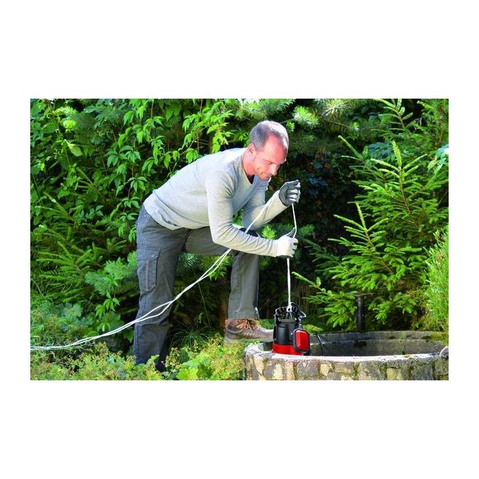 Einhell Pompa Acque Chiare GH-SP 2768 Pompa ad Immersione Affidabile per Svuotare Cantine e Stagni con Altezza di Aspettamento Regolabile