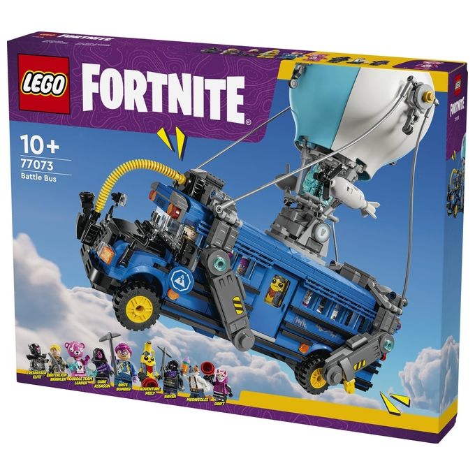 Lego 77073 Fortnite Bus della Battaglia Set da Costruzione 954 pezzi con 9 Minifigure eta' 10+
